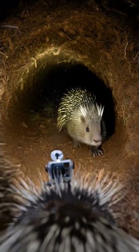 African Crested Porcupine/Micro Camera Documentary #animals #wildlife #nature