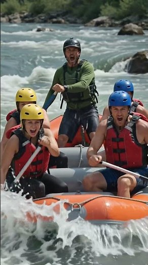 🌊 Extreme White Water Rafting Adventure | Conquering Wild River Rapids 🚣🔥 #travel #rafting