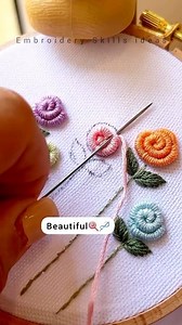 918K views · 14K reactions | Easy and awesome flower embroidery tricks #fbreelsfypシ゚viralシ #needlework #embroidery #fbyシvideo #fbpost2025シ #stitch #foryou #reelsfbシ #fypシ゚viralシ #fbreels | Embroidery Skills ideas | Facebook