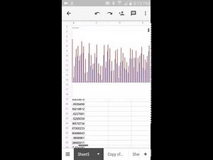 Google Sheets Android App - Create a Chart