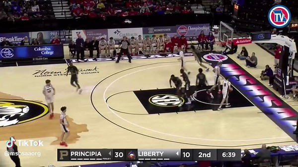 What a play by Principia! The Panthers have a big lead in the Class 3 Boys semis!