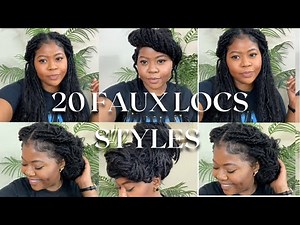 20 Easy Faux Locs Styles | Bobbi Boss Crochet | Hairstyle for black women 2022