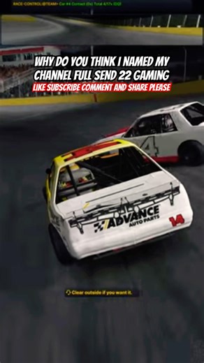 Why do you think I named my channel FULL SEND 22 GAMING #automobile #nr2003 #autoracing #nascar