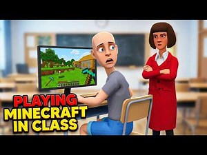 Classic Caillou plays Minecraft in class/Refuses to hand phone over to Teacher/ Detention/ Grounded