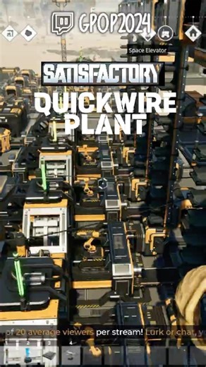 Satisfactory Quickwire Plant! Follow for more videos!