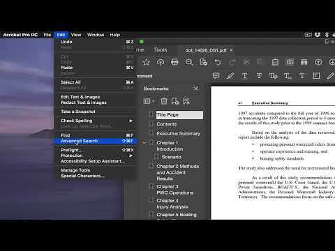 Acrobat Find v. Advance Search