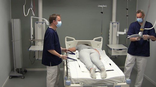 Positioning Sling with Multi Support for proning a patient in bed