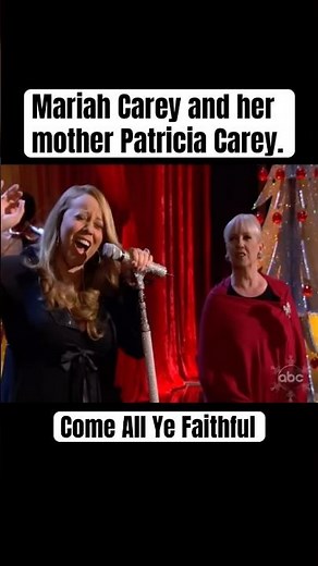 Mariah Carey and her Mother performs “Come All Ye Faithful” on ABC Christmas Special #mariahcarey 🎶