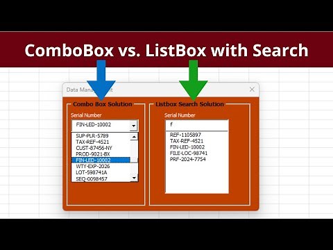 ComboBox vs. ListBox with Search – The Better Excel UserForm Solution! 🔥🚀