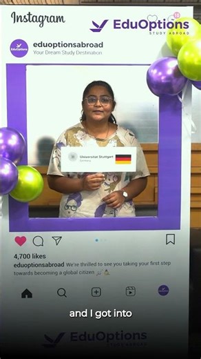 University of Stuttgart Admit 🇩🇪 | Divya’s Germany Success Story