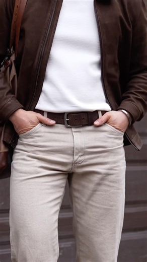 Styling Brown Leather Jacket for Spring #styleinspo
