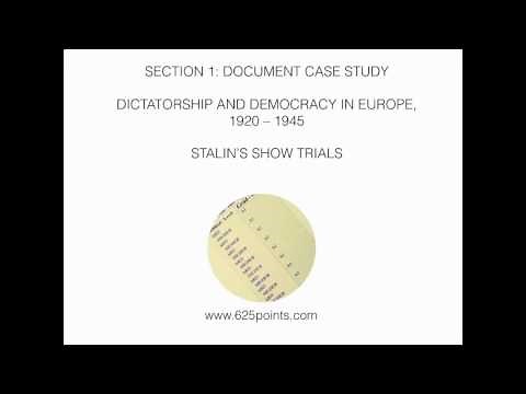 History: Stalin's Show Trials for Leaving Cert