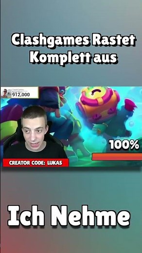 ClashGames GRÖSSTER AUSRASTER IM LIVESTREAM! 😱 #shorts