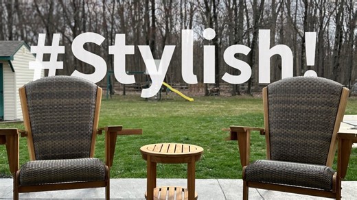 Upholstered Teak Adirondack Chair by Cambridge Casual