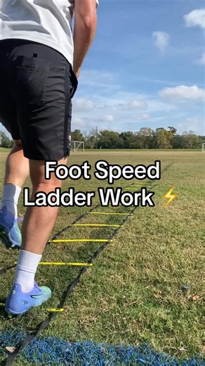 3 comments | Foot Speed Ladder Work ⚡️ Slow feet don’t eat! The ladder builds speed, rhythm, and the quick first step that all the best players have. Move clean. Move fast. Move like a pro. #soccer #soccerskills #soccerdrills #SkillSchoolSoccerTraining #NOLA | Skill School Soccer Training | Facebook