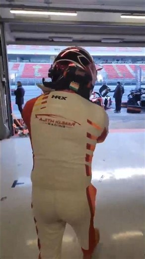 AjithKumar & Narain at Asian Le Mans Testing🇪🇸🔥Barcelona Circuit la Action Start!🏁#Ajith #AjithKumar