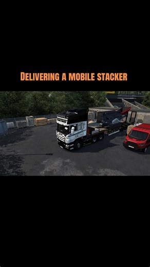 Delivering a Mobile Stacker in Eurotruck Simulator 2