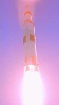 Apollo 14 Launch in Stunning Color Slow Motion #Space #NASA #Rocket #Moon