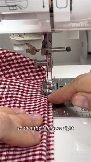 How to sew invisible hem on sewing machine🤩 #BrotherSewing #AtYourSide #BrotherAtYourSide