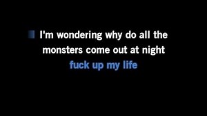 Karaoke Monsters - All Time Low - CDG, MP4, KFN - Karaoke Version