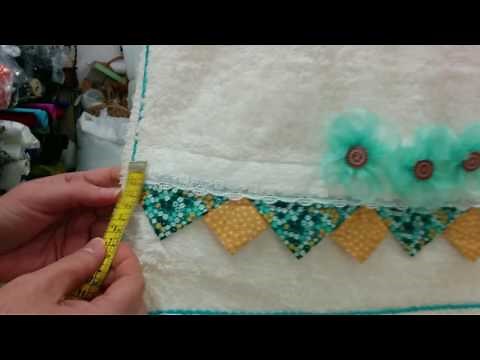 TUTORIAL - COMO DECORAR TOALLAS
