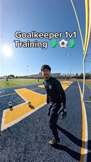 Goalkeeper 1v1 Training 😂🧤⚽️ #shorts #goalkeeper
