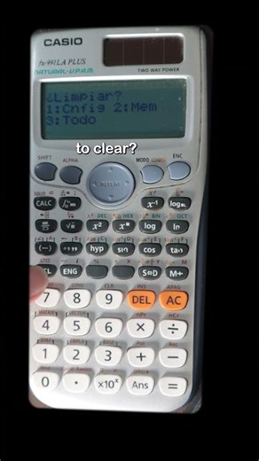 how to reset a calculator casio fx-991 la plus?