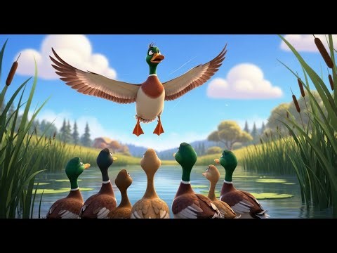 Ten Little Ducks Went Quacking | Nursery Rhyme and Educational Song