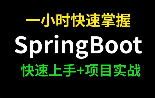 B站最精简SpringBoot教程，一小时学会springboot快速上手+实战项目，核心知识点全在这，少走90%的弯路！