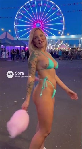 State fair in a string bikini dare challenge accepted #sora