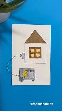 DIY “Power generator” interactive light-up card. Easy and fun paper circuit project for beginners.