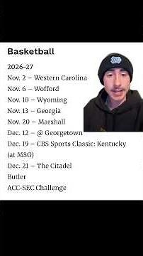UNC’s non-con schedule shaping up 👀🔥