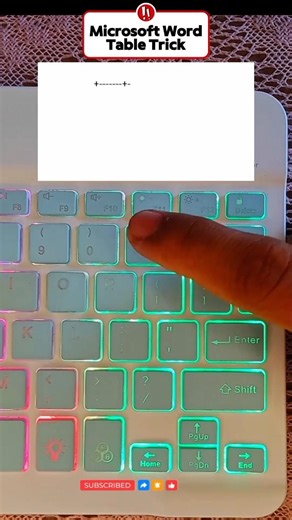 Membuat Tabel di Microsoft Word #tutorial #word #microsoft #belajarkomputer #keyboard #trik #laptop