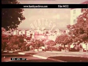 Perth, Western Australia, mid 1950's. Archive film 94532