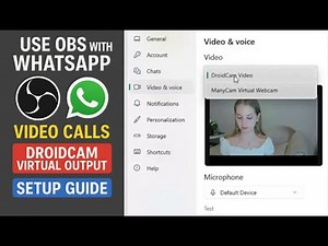 "OBS to WhatsApp (Yes, It Works!) | Use Droidcam to Bypass Virtual Cam Block"