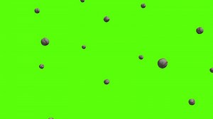 Baseball balls background. Falling baseball balls over green screen or chroma key. Rain of baseball balls across the screen
