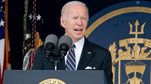 Biden speaks at Naval Academy graduation