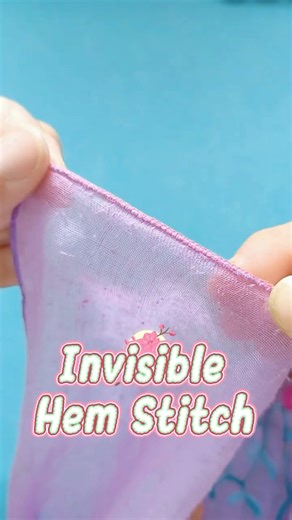 DIY Hemming Hack: Hand Stitch Like a Pro ✨ #tips #tricks #sewing