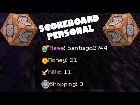 COMO HACER UN SCOREBOARD PERSONAL PARA MINECRAFT 1.19.81! (con 1 comando)