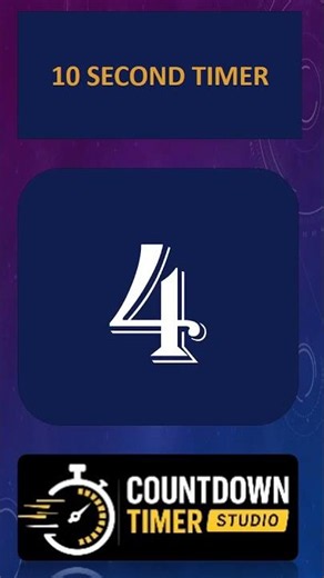 10 Second Countdown Timer Single counter | Full Screen | No Music #stopwatch #countdowntimer #shorts