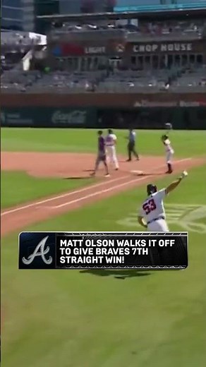 Braves stay red hot!! 🔥 #braves #walkoff #win #baseball #mlb