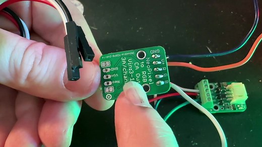 NeoPixel to RGB common anode converter testing we're often working...