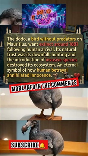 The Dodo Tragedy: The Bird That Trusted Humans Too Much #mindblowing #dodo