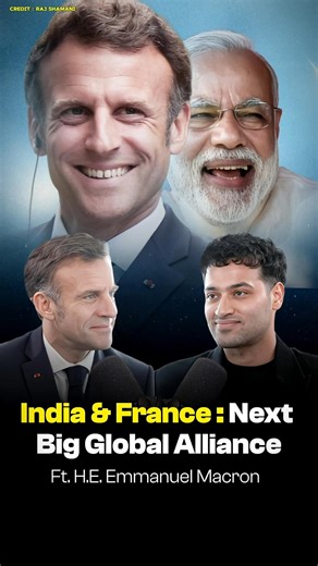 Raj Shamani interview With France Pm🤯🔥#shorts #viralvideo #youtubeshorts #modi #trump #trending