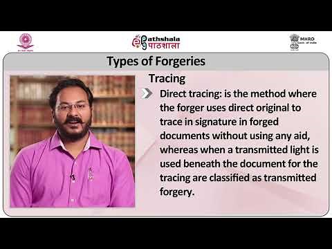 P-05: M-22. Forgery and forged documents: methods, types. Signature forgery and its examination