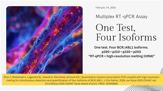 Journal of Clinical Pathology | Zhou T, Mohamed A, Legendre BL, Newell H, Elenitoba-Johnson KSJ. Quantitative reverse transcription PCR coupled with high-resolution... | Instagram