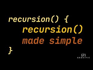 What is Recursion? | Recursion Made Simple | Introduction to Recursive Methods | Geekific