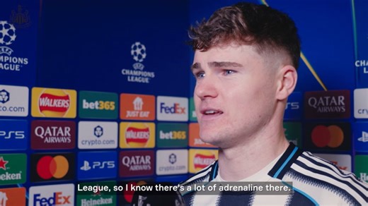 Alex Murphy on his starting debut with Newcastle in the Champions League