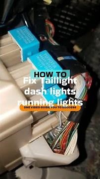 2005 Toyota camry running lights/ tail lights/ tag light/ gear shifter light Not Working (Fix)
