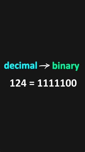 Decimal to Binary Explained Simply This is how computers actually think in binary 👀 Take any decimal number, keep dividing by 2, write down the remainders, and read them backwards — that’s it. Once this clicks, binary, memory, and low-level concepts become easy 🚀 📌 Save this for exams & interviews 💬 Comment “BINARY” if it makes sense 🔥 Follow for more CS concepts made simple #coding #programming #computerscience #learncoding #python | Next.tech12